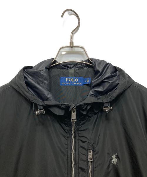 POLO RALPH LAUREN（ポロ・ラルフローレン）POLO RALPH LAUREN (ポロ・ラルフローレン) マウンテンパーカー　フーデットナイロンジャケット ブラック サイズ:Ｍの古着・服飾アイテム