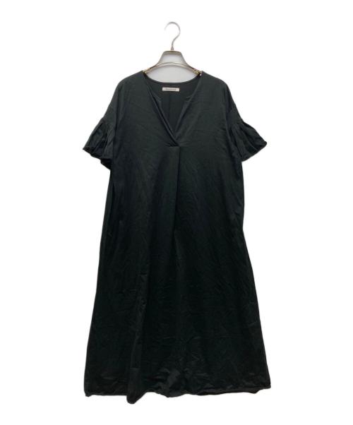house of lotus（ハウスオブロータス）HOUSE OF LOTUS (ハウスオブロータス) フリルノースリーブワンピース ブラック サイズ:Mの古着・服飾アイテム