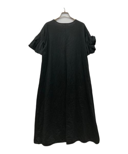 house of lotus（ハウスオブロータス）HOUSE OF LOTUS (ハウスオブロータス) フリルノースリーブワンピース ブラック サイズ:Mの古着・服飾アイテム