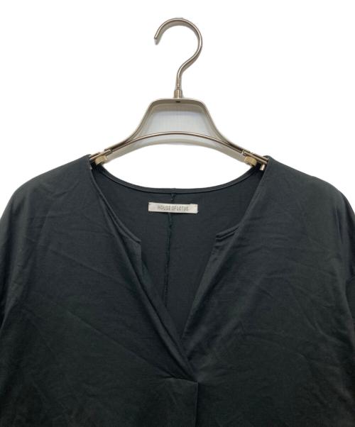 house of lotus（ハウスオブロータス）HOUSE OF LOTUS (ハウスオブロータス) フリルノースリーブワンピース ブラック サイズ:Mの古着・服飾アイテム