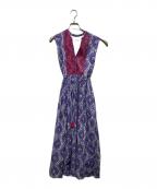 ne quittez pasヌキテパ）の古着「アラベスク柄ロングワンピース」｜パープル