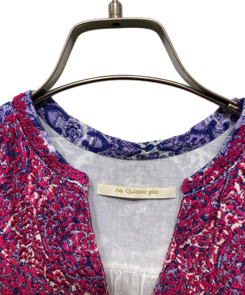 ne quittez pas（ヌキテパ）ne quittez pas (ヌキテパ) アラベスク柄ロングワンピース パープル サイズ:Fの古着・服飾アイテム