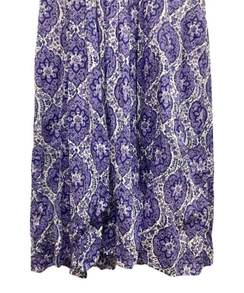 ne quittez pas（ヌキテパ）ne quittez pas (ヌキテパ) アラベスク柄ロングワンピース パープル サイズ:Fの古着・服飾アイテム