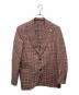 LARDINI（ラルディーニ）の古着「ウール/シルク ガンクラブチェック ジャケット」｜ピンク