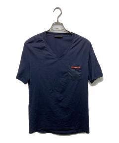 中古・古着通販】PRADA (プラダ) ウール&カシミヤ ビーニー ネイビー