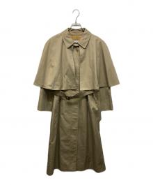 Burberry's（バーバリー）の古着「裏地ノバチェック 比翼ステンカラーコート」｜ベージュ