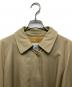 中古・古着 Burberry's (バーバリー) 裏地ノバチェック 比翼ステンカラーコート ベージュ サイズ:9AB2：25000円