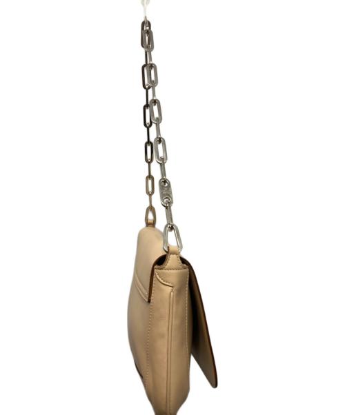 GUCCI（グッチ）GUCCI (グッチ) チェーンワンショルダーバッグ ベージュの古着・服飾アイテム