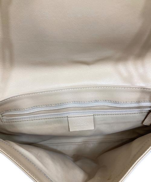 GUCCI（グッチ）GUCCI (グッチ) チェーンワンショルダーバッグ ベージュの古着・服飾アイテム