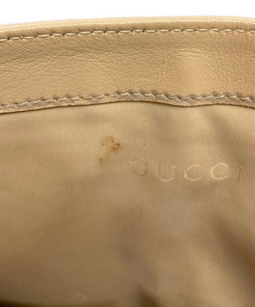 GUCCI（グッチ）GUCCI (グッチ) チェーンワンショルダーバッグ ベージュの古着・服飾アイテム