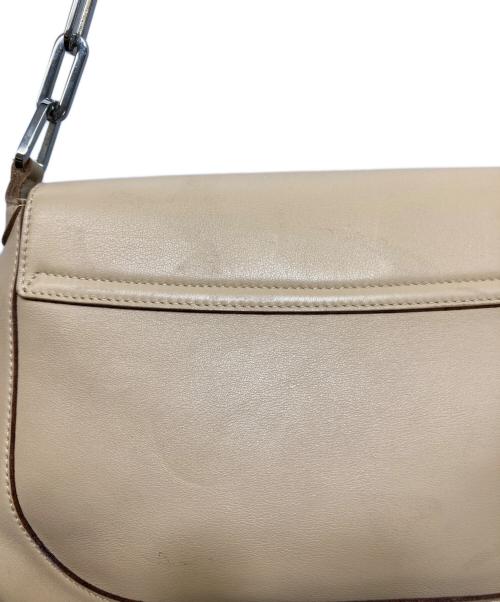 GUCCI（グッチ）GUCCI (グッチ) チェーンワンショルダーバッグ ベージュの古着・服飾アイテム