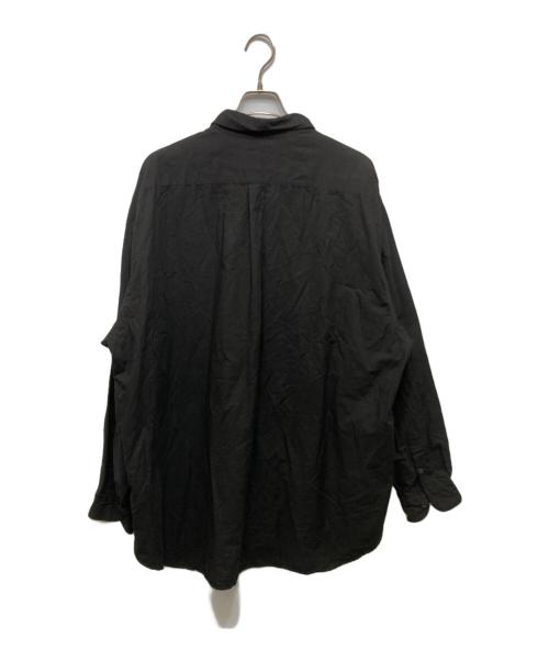 COMOLI（コモリ）COMOLI (コモリ) KHADIコットンWレイヤー コモリシャツ ブラック サイズ:3の古着・服飾アイテム