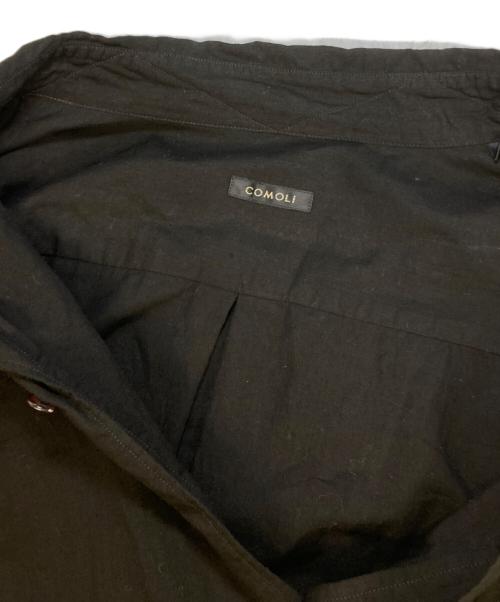 COMOLI（コモリ）COMOLI (コモリ) KHADIコットンWレイヤー コモリシャツ ブラック サイズ:3の古着・服飾アイテム