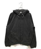 GR10Kジーアールテンケー）の古着「POLARTEC FLEECE HOODIE JUMPER ポーラーテックフリースフーディージャンパー」｜ブラック