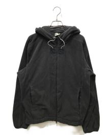 GR10K（ジーアールテンケー）の古着「POLARTEC FLEECE HOODIE JUMPER ポーラーテックフリースフーディージャンパー」｜ブラック