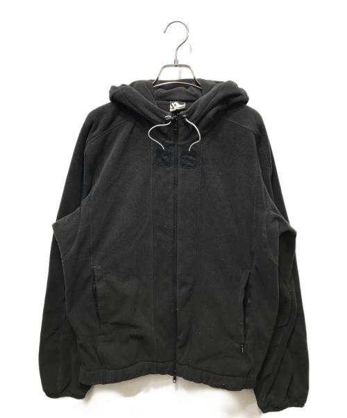 GR10K（ジーアールテンケー）GR10K (ジーアールテンケー) POLARTEC FLEECE HOODIE JUMPER ポーラーテックフリースフーディージャンパー ブラック サイズ:Sの古着・服飾アイテム