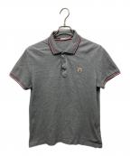 MONCLERモンクレール）の古着「ポロシャツ」｜グレー