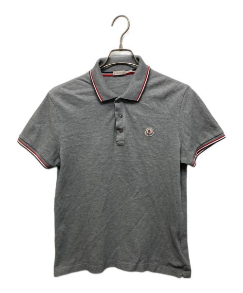 MONCLER（モンクレール）MONCLER (モンクレール) ポロシャツ グレー サイズ:Mの古着・服飾アイテム