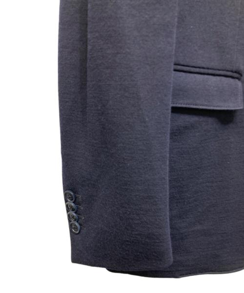 Salvatore Ferragamo（サルヴァトーレ フェラガモ）Salvatore Ferragamo (サルヴァトーレ フェラガモ) ウールコットンジャージージャケット ネイビー サイズ:50の古着・服飾アイテム