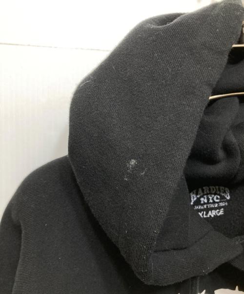 HARDIES NYC（ハーディーズ）HARDIES NYC (ハーディーズ) VERDY (ヴェルディ) コラボパーカー ブラック サイズ:XLの古着・服飾アイテム
