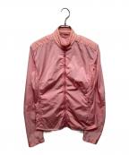 PRADA SPORTSプラダスポーツ）の古着「NYLON MOTO JACKET」｜ピンク