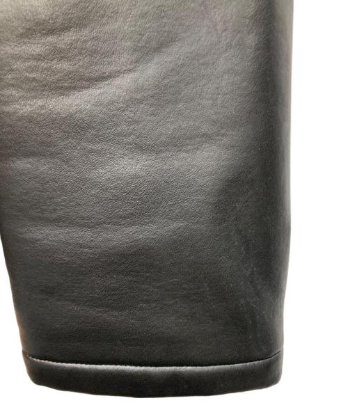 EMPORIO ARMANI（エンポリオ アルマーニ）EMPORIO ARMANI (エンポリオ アルマーニ) レザーライクジップコート ブラック サイズ:54の古着・服飾アイテム