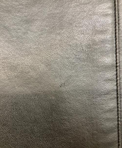 EMPORIO ARMANI（エンポリオ アルマーニ）EMPORIO ARMANI (エンポリオ アルマーニ) レザーライクジップコート ブラック サイズ:54の古着・服飾アイテム