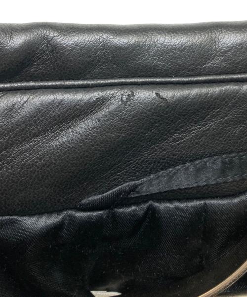 EMPORIO ARMANI（エンポリオ アルマーニ）EMPORIO ARMANI (エンポリオ アルマーニ) レザーライクジップコート ブラック サイズ:54の古着・服飾アイテム