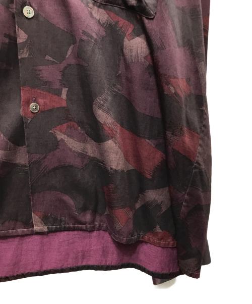 URU（ウル）URU (ウル) オープンカラーシャツ パープル サイズ:3の古着・服飾アイテム
