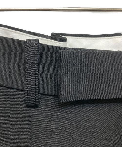 MARKA（マーカ）MARKA (マーカ) TWO TUCK BAGGY TROUSERS -2/60 WASHER WOOL GABARDINE ブラック サイズ:2の古着・服飾アイテム