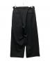 MARKA (マーカ) TWO TUCK BAGGY TROUSERS -2/60 WASHER WOOL GABARDINE ブラック サイズ:2：22000円