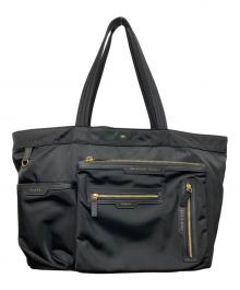ANYA HINDMARCH（アニヤ・ハインドマーチ）の古着「MULTI POCKET TOTE」｜ブラック