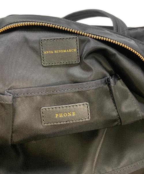 ANYA HINDMARCH（アニヤ・ハインドマーチ）ANYA HINDMARCH (アニヤ・ハインドマーチ) MULTI POCKET TOTE ブラックの古着・服飾アイテム