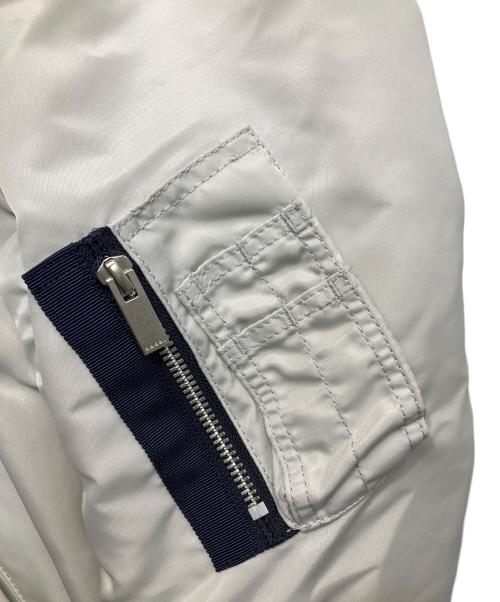 sacai（サカイ）sacai (サカイ) MA-1×Melton Jacket / 19-04714  グレー×ネイビー サイズ:1の古着・服飾アイテム