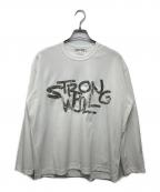 COMME des GARCONS COMME des GARCONSコムデギャルソン コムデギャルソン）の古着「STRONG WILL スパンコールカットソー」｜ホワイト