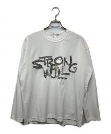 COMME des GARCONS COMME des GARCONS（コムデギャルソン コムデギャルソン）の古着「STRONG WILL スパンコールカットソー」｜ホワイト