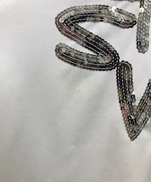 COMME des GARCONS COMME des GARCONS（コムデギャルソン コムデギャルソン）COMME des GARCONS COMME des GARCONS (コムデギャルソン コムデギャルソン) STRONG WILL スパンコールカットソー ホワイト サイズ:Sの古着・服飾アイテム