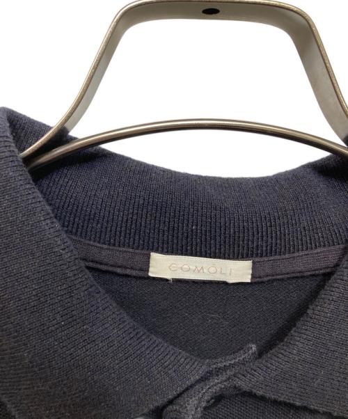 COMOLI（コモリ）COMOLI (コモリ) 鹿の子 半袖ポロシャツ ネイビー サイズ:1の古着・服飾アイテム