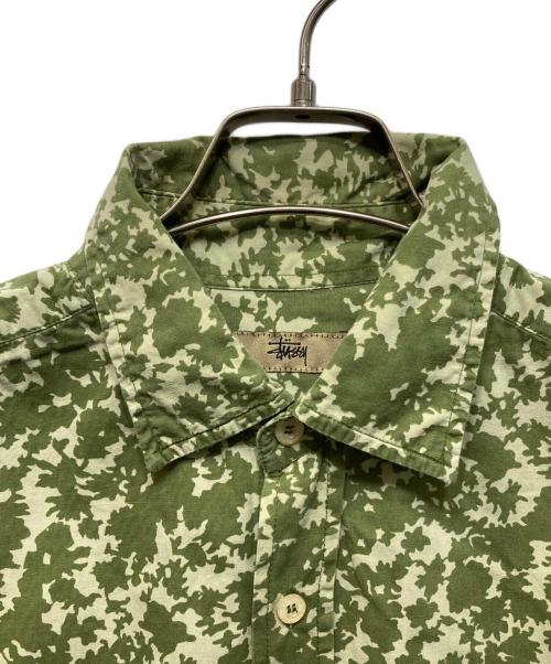 stussy（ステューシー）stussy (ステューシー) 半袖シャツ グリーン サイズ:MDの古着・服飾アイテム
