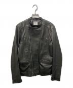 EMMETIエンメティ）の古着「ラムレザージャケット」｜ブラック