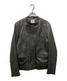 EMMETI（エンメティ）の古着「ラムレザージャケット」｜ブラック