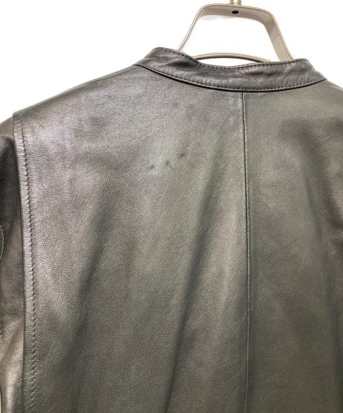 EMMETI（エンメティ）EMMETI (エンメティ) ラムレザージャケット ブラック サイズ:44の古着・服飾アイテム