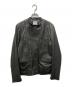 EMMETI（エンメティ）の古着「ラムレザージャケット」｜ブラック