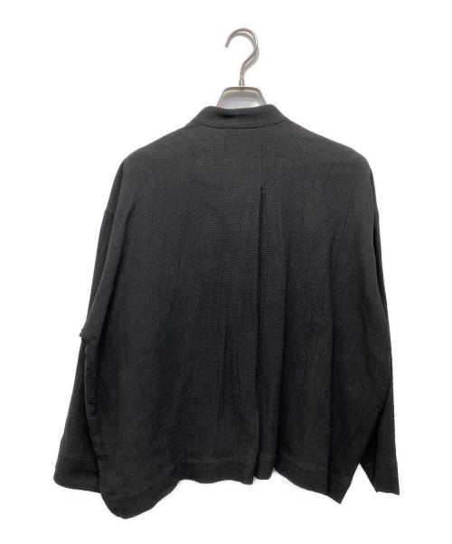 ISSEY MIYAKE PERMANENT（イッセイミヤケパーマネント）ISSEY MIYAKE PERMANENT (イッセイミヤケパーマネント) 90’s コットンリネンジャケット ブラック サイズ:Mの古着・服飾アイテム