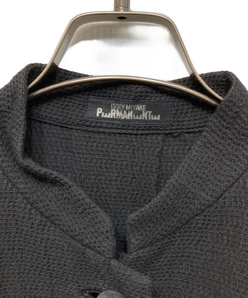 ISSEY MIYAKE PERMANENT（イッセイミヤケパーマネント）ISSEY MIYAKE PERMANENT (イッセイミヤケパーマネント) 90’s コットンリネンジャケット ブラック サイズ:Mの古着・服飾アイテム