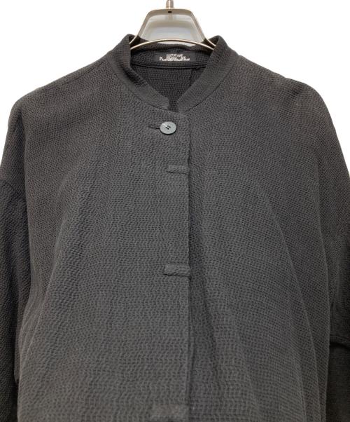 ISSEY MIYAKE PERMANENT（イッセイミヤケパーマネント）ISSEY MIYAKE PERMANENT (イッセイミヤケパーマネント) 90’s コットンリネンジャケット ブラック サイズ:Mの古着・服飾アイテム