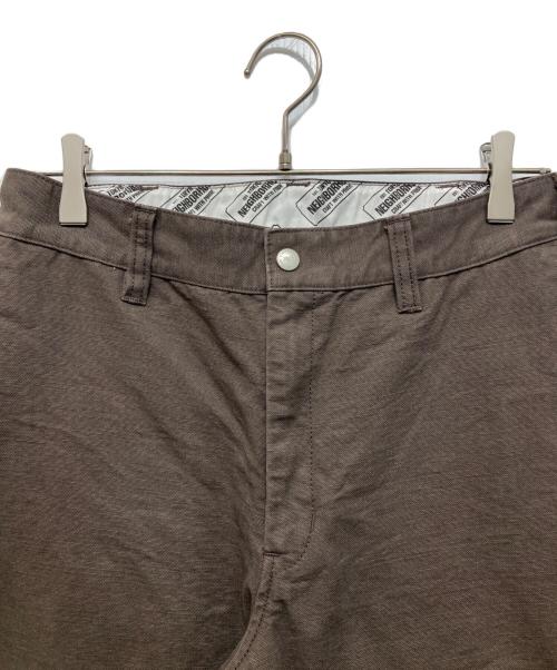 NEIGHBORHOOD（ネイバーフッド）NEIGHBORHOOD (ネイバーフッド) DOUBLE KNEE DUCK PANTS ブラウン サイズ:Sの古着・服飾アイテム