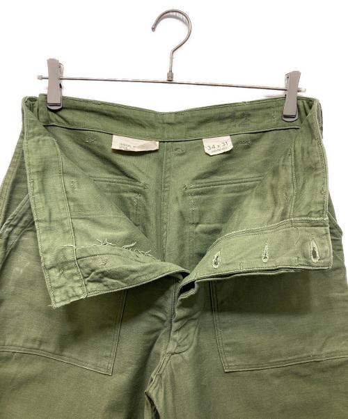 US ARMY（ユーエスアーミー）US ARMY (ユーエスアーミー) アジャスター付ベイカーパンツ オリーブ サイズ:34×31の古着・服飾アイテム