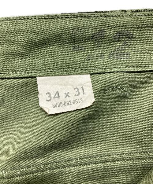 US ARMY（ユーエスアーミー）US ARMY (ユーエスアーミー) アジャスター付ベイカーパンツ オリーブ サイズ:34×31の古着・服飾アイテム