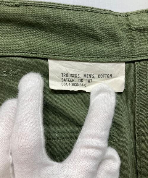 US ARMY（ユーエスアーミー）US ARMY (ユーエスアーミー) アジャスター付ベイカーパンツ オリーブ サイズ:34×31の古着・服飾アイテム